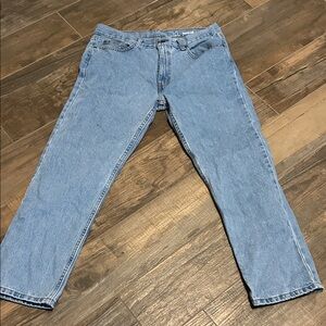 George Men's Straight Light Blue Jeans